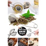 Gaggani Çay Kahve İçin Metal Filtre Dayanıklı Paslanmaz Çelik Bitki Çayı Demleme Süzgeci Bardak Demlik İçin