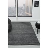 Gaia Antrasit Halı Yıkanabilir Kaymaz Taban Şönil Kilim Dokuma Pamuk Taban Kilim 10343 Antrasit 80 x 300
