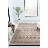 Gaia Bej Halı Yıkanabilir Kaymaz Taban Şönil Kilim Dokuma Pamuk Taban Kilim 10354 Bej 120 x 180