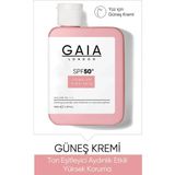 Gaia London Ton Eşitleyici Güneş Kremi 100 ml 50 SPF Tüm Cilt Tipleri İçin Aydınlık Etkili Nemlendirici