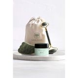 Gaia Oliva Balm Yeşim Face Roller ve Gua Sha Masaj Taşı Seti - 1