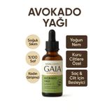Gaia Organic Avokado Yağı – Soğuk Sıkım, Yoğun Nemlendirici & Besleyici Yağ, 30 ml (CAM DAMLALIKLI)