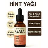 Gaia Organic Hint Yağı 50 ml Soğuk Sıkım Nemlendirici Kaş Kirpik Güçlendirici Kadın Girişimci