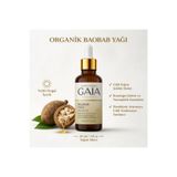 Gaia Organic Organik Baobab Yağı – Soğuk Sıkım, Cilt Bariyeri Onarıcı & Besleyici Yağ, 30 ml Cam Damlalıklı)