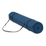 Gaiam Essentials Yoga Matı Taşıyıcı Askılı Premium Yoga Matı, Lacivert, 72" U x 24" G x 1/4 inç Kalınlık
