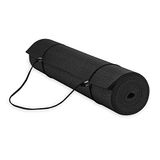 Gaiam Essentials Yoga Matı Taşıyıcı Askılı Premium Yoga Matı, Siyah, 72 inç U x 24 inç G x 1/4 inç Kalınlık