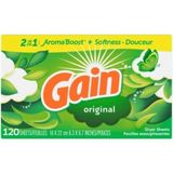 Gain Original 2 In 1 Aroma Boost + Softness + Douceur 120 Sheets Kurutma Makinası Mendili 120 Adet