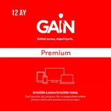 Gain Premium 12 Aylık Abonelik