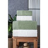 Gala 4'lü Banyo Havlusu | Havlu Takımı | Havlu | Havlu Seti I Hamam Seti I Çeyiz Havlusu - Yeşil - 70 x 140 cm