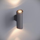 Gala Çift Yönlü Modern Duvar Apliği - 24 cm Büyük Boy Alüminyum Gövde - IP65 Su Geçirmez Dış Mekan Bahçe Lambası - Antrasit Gri LED Cephe Aydınlatması - 3000K Gün Işığı Yukarı Aşağı Aydınlatma