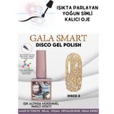 Gala Smart Flashta Işıkta Parlayan Simli Dısco Kalıcı Oje Oje Kodu: 2