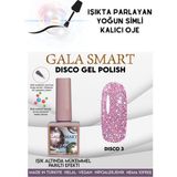 Gala Smart Flashta Işıkta Parlayan Simli Dısco Kalıcı Oje Oje Kodu: 3