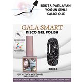 Gala Smart Flashta Işıkta Parlayan Simli Dısco Kalıcı Oje Oje Kodu: 7
