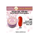 gala smart Kalıcı Oje Yeni Nesil Solid Gel Polish 3 in 1 NO:034