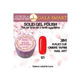 gala smart Kalıcı Oje Yeni Nesil Solid Gel Polish 3 in 1 NO:121