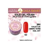 gala smart Kalıcı Oje Yeni Nesil Solid Gel Polish 3 in 1 NO:122