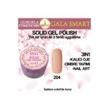 gala smart Kalıcı Oje Yeni Nesil Solid Gel Polish 3 in 1 NO:204