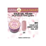 gala smart Kalıcı Oje Yeni Nesil Solid Gel Polish 3 in 1 NO:211