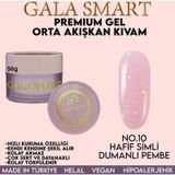 Gala Smart Premium No: 10 Hafif Simli Dumanlı Pembe Orta Akışkan Kıvam 56 gr Jel