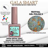 Gala Smart Yarı Şeffaf Zemin Simli Festival Kalıcı Ojeler - 05