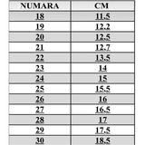 Gala Stil Gala Önü Fiyonklu Cırtlı Çocuk Babet - Kırmızı