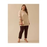 Gala-Xi Kadın Büyük Beden Çiçek İşlemeli Sweatshirt 10002512314003