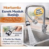 Galacticevo 360° Döner Esnek Musluk Başlığı Su Tasarruflu 2 Fonksiyonlu Musluk Ucu Aparatı