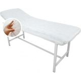 Galaksi Home Tek Kullanımlık Lastikli Sedye Örtüsü Şezlong Örtüsü Hijyenik Yatak Koruyucu 80X230 cm 50 Adet - 80 x 230 cm - Beyaz