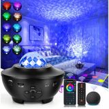 Galaksi Projeksiyonu, 10 Farklı Işık Yansıtma Modu, Bluetooth Hoparlörlü, Zamanlayıcılı Kapanma, Uzaktan Kumandalı, Ayarlanabilir Parlaklık, Çocuklar İçin Yıldızlı Gökyüzü Projektör Gece Lambası