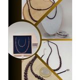 Galaksi Serisi Lal (Granat Garnet) Taşı Kolye & Bileklik Seti