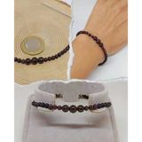 Galaksi Serisi Lal (Granat Garnet) Taşı Tasarım Bileklik