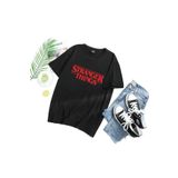 GALASHOP Stranger Things Mektuplar Baskılı Kadın Tişört