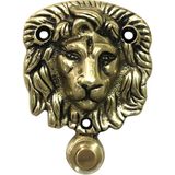 Galata Bronz Aslan Kapı Zili, Parlak Sarı/siyah