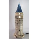 Galata Kulesi Bej Gece Lambası