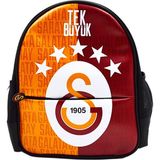 Galatasaray 2 Bölmeli 5 Yıldızlı Tek Büyük Suni Deri Anaokulu Sırt Çantası (25684)