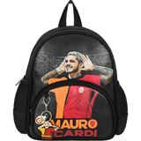 Galatasaray 2 Bölmeli Mauro Icardi Suni Deri Anaokulu Okul Sırt Çantası (25591) - Siyah