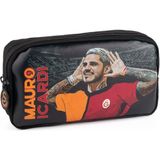 Galatasaray 2 Bölmeli Mauro Icardi Suni Deri Kalemlik (25593) - Siyah