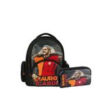 Galatasaray 2 Bölmeli Mauro Icardi Suni Deri Okul Çantası + Kalemlik