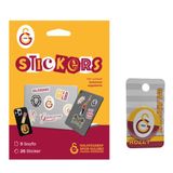 Galatasaray 25`li Sticker ve Gs Rozet Hediyeli