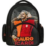 Galatasaray 3 Bölmeli Mauro Icardi Suni Deri Okul Sırt Çantası (25590) - Siyah