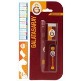 Galatasaray 3 Lü Kırtasiye Seti ve Sezgistore Ayraç-Cetvel