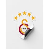Galatasaray 5 Yıldız Arma 40x50cm Büyük Sticker GSW26002