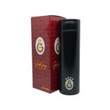 Galatasaray 500ML Lisanslı Çift Katlı Paslanmaz Çelik Termos 8 Saat Sıcak Soğuk Hediye Kutulu Siyah