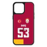 Galatasaray Barış Alper Yılmaz Parçalı Forma iPhone 13 Pro Max Kılıf (Cam) - Lisanslı Orijinal