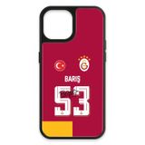 Galatasaray Barış Alper Yılmaz Parçalı Forma iPhone 15 Kılıf (Cam) - Lisanslı Orijinal