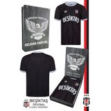 Galatasaray Beşiktaş Orijinal Lisanslı Nostalji Siyah Çocuk Forma Kişiye Özel Hediyelik Ahşap Ku