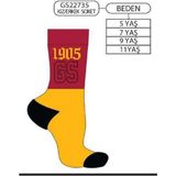 Galatasaray Çocuk Soket Çorap Tekli - Sarı - 9 - 10 Yaş