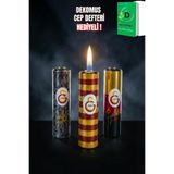 Galatasaray "DEKOMUS CEP DEFTERİ HEDİYELİ" LİSANSLI "TEKLİ" METAL KILIF TAŞLI ÇAKMAK