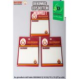 Galatasaray "Dekomus Cep Defteri Hediyeli" Lisanslı "Tekli" Şeffaf Post-It 50 Yaprak