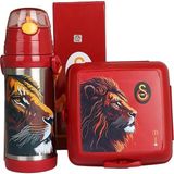 Galatasaray "Dekomus Cep Defteri Hediyeli" Yeni Sezon Lisanslı Leon Askılı 500 mL Çelik Matara Ve Beslenme Çantası